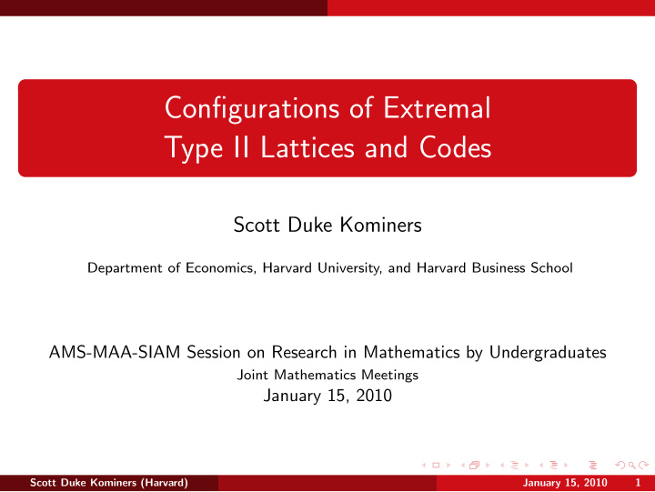 configurations of extremal type ii lattices and codes