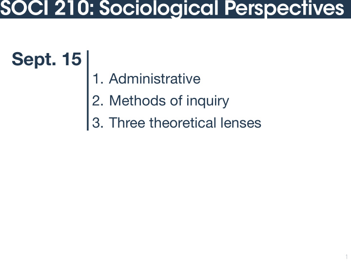 soci 210 sociological perspectives
