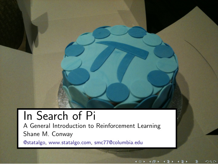 in search of pi