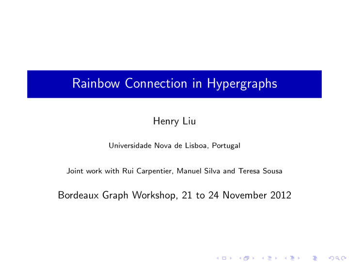 rainbow connection in hypergraphs