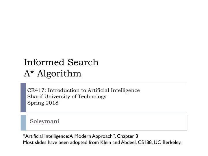 informed search