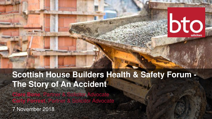scottish house builders health safety forum