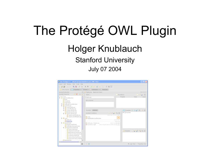 the prot g owl plugin