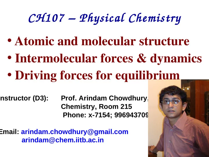 atomic and molecular structure intermolecular forces