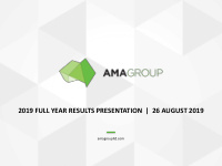 2019 full year results presentation 26 august 2019