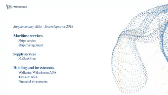 Maritime services  Ships service  Ship management  Supply services  NorSeaGroup  Holding and