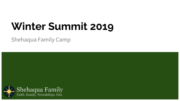 winter summit 2019