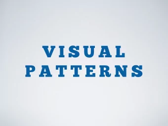 V I S U A L  P A T T E R N S  E X A M P L E S  Visual Pattern A (Direct Variation)  Perimeter