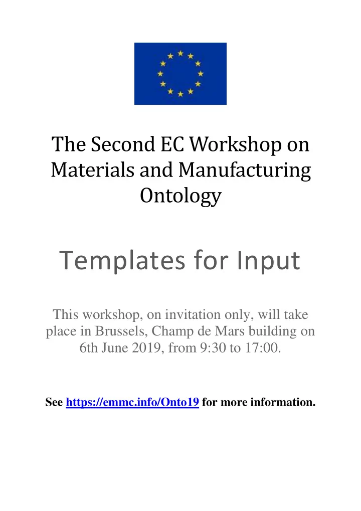 templates for input