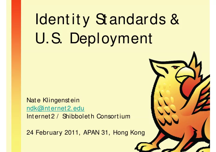 identity s identity s tandards tandards u s d u s