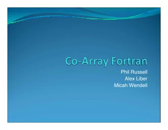 Phil Russell  Alex Liber  Micah Wendell  What It Is  Formally called F--,  Small set of