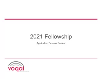 2021 Fellowship  Application Process Review  About Voqal   Unapologetically progressive