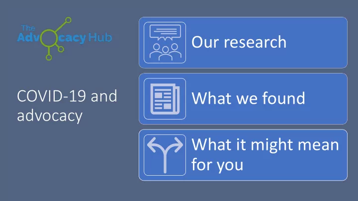 our research