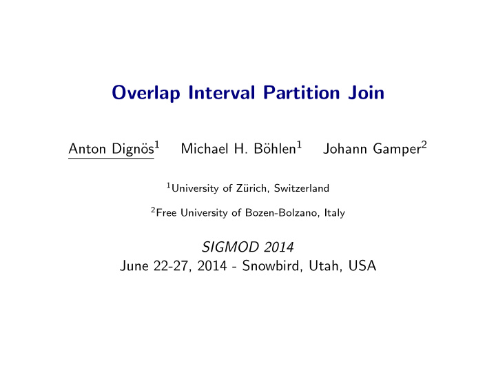 overlap interval partition join