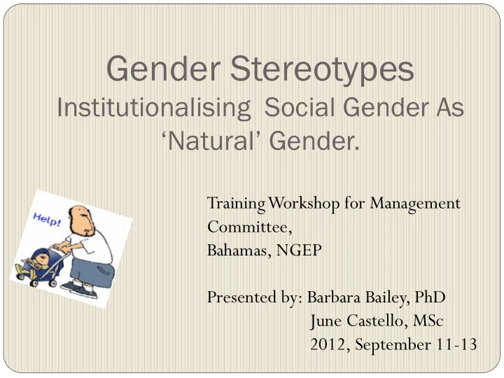gender stereotypes
