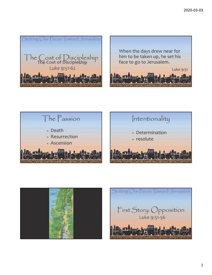 the passion intentionality