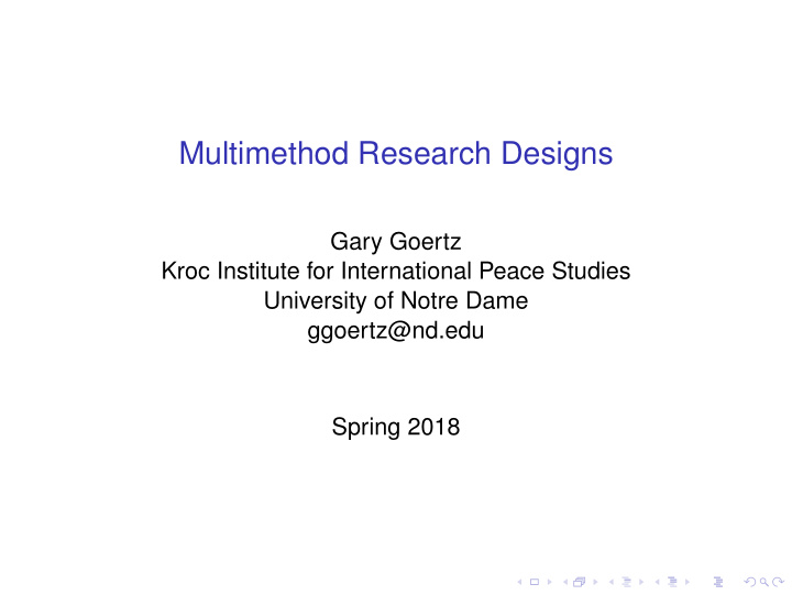 multimethod research designs