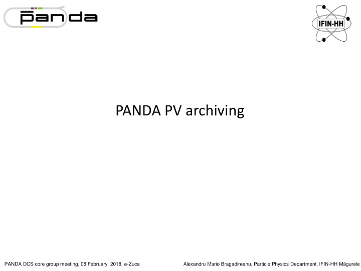 panda pv archiving