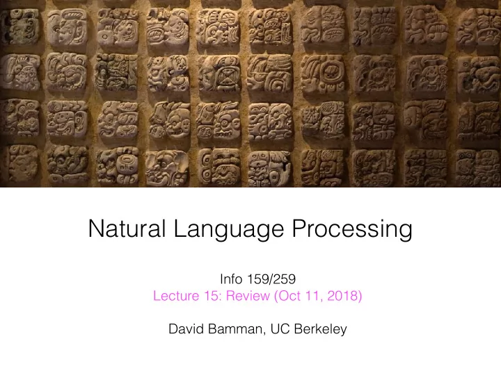 natural language processing
