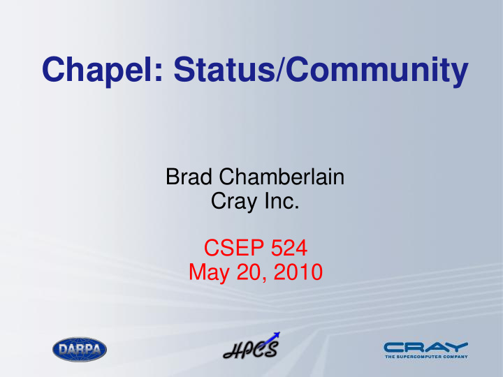 chapel status community