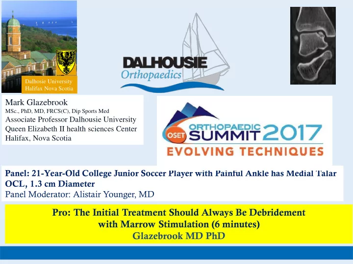 pro the initial treatment should always be debridement