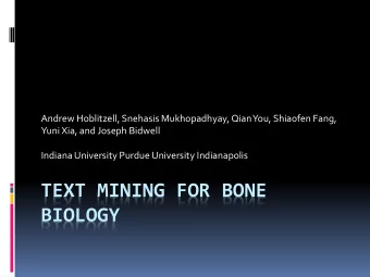 BIOLOGY  Outline  Introduction  Background Literature  Methodology  Results and