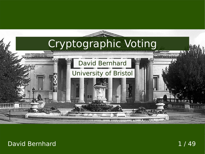 cryptographic voting