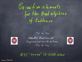 Introduction in collaboration 1995 C M C Reutemann  Hopfstructures on permutations inherited by
