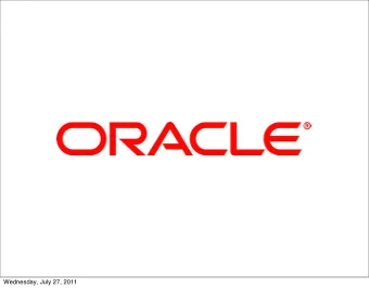 Wednesday, July 27, 2011  &lt;Insert Picture Here&gt;  Java SE 7: The Platform Evolves Dalibor Topi