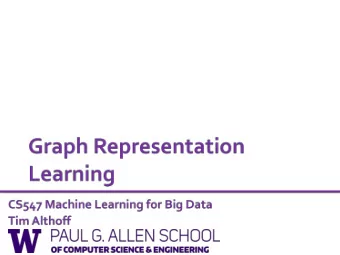 x  ?  Machine  Learning  5/4/20  Tim Althoff, UW CS547: Machine Learning for Big Data,