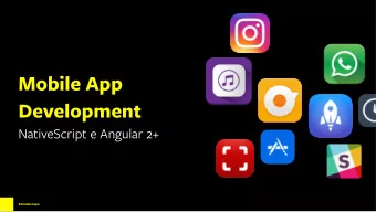 Mobile App Development   NativeScript e Angular 2+  Kaleidoscope  Kaleidoscope  filippo Filippo