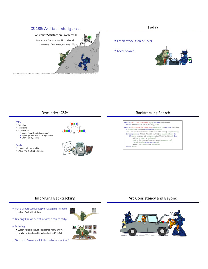 today cs 188 artificial intelligence