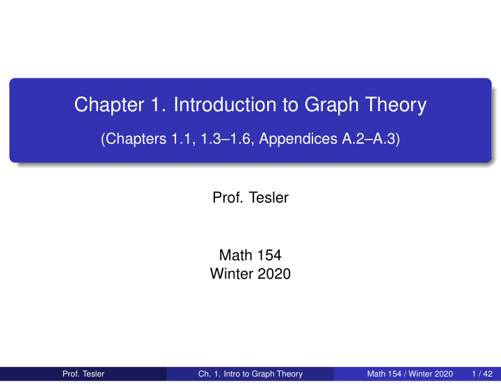 chapter 1 introduction to graph theory