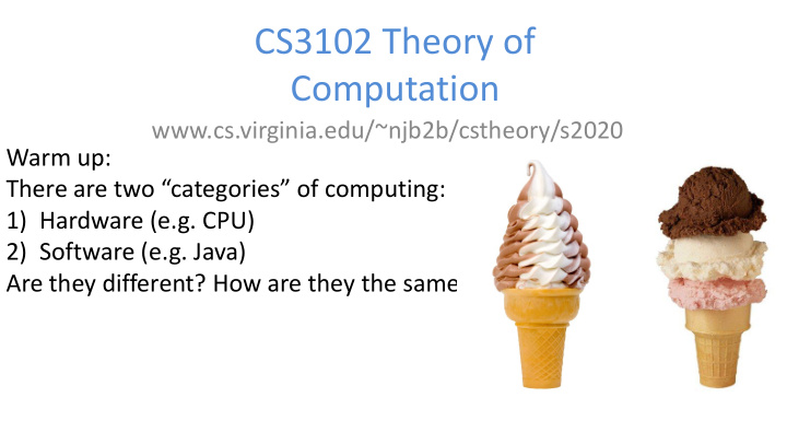 cs3102 theory of