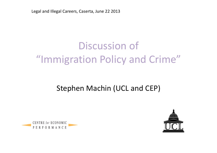 discussion of immigration policy and crime