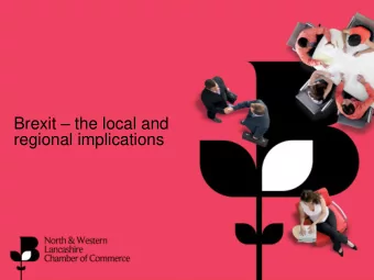 regional implications Brexit   What does the future hold?  The Norway option  UK joins the