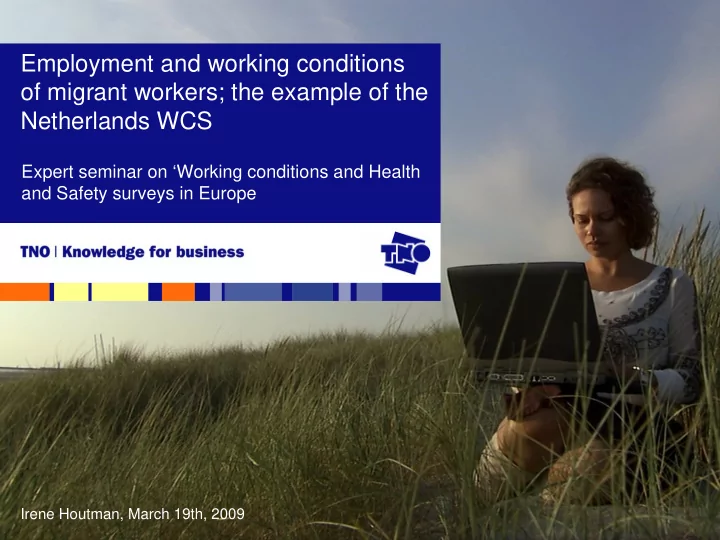 employment and working conditions of migrant workers the