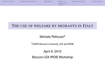 THAN NATIVES ?  Previous studies use general-purpose surveys:  impossible to capture the