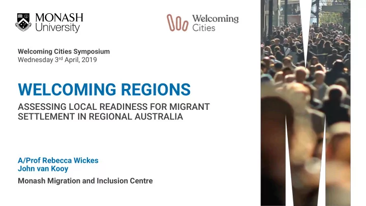 welcoming regions