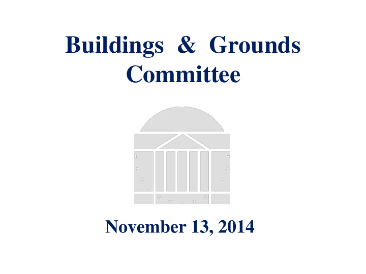 buildings grounds committee