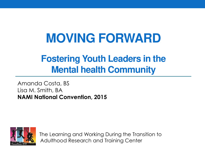 moving forward fostering youth leaders in the mental