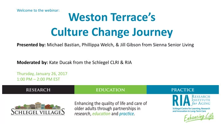 culture change journey