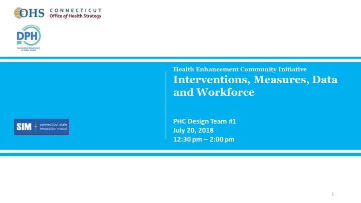 interventions measures data and workforce