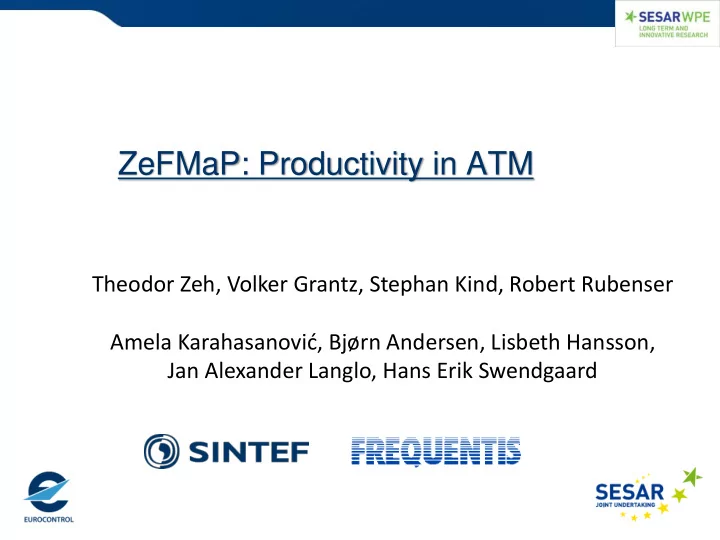 zefmap productivity in atm