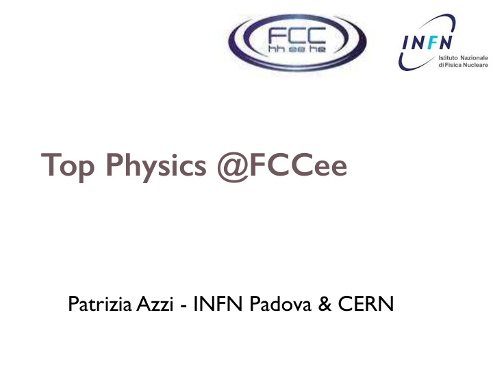 top physics fccee