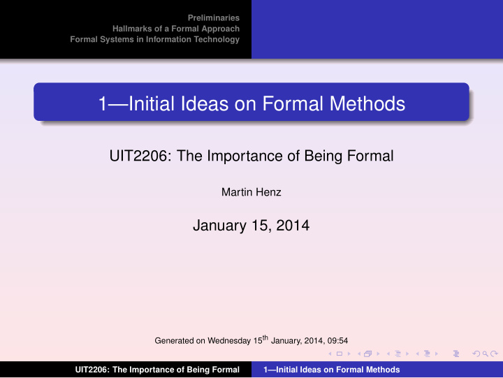 1 initial ideas on formal methods