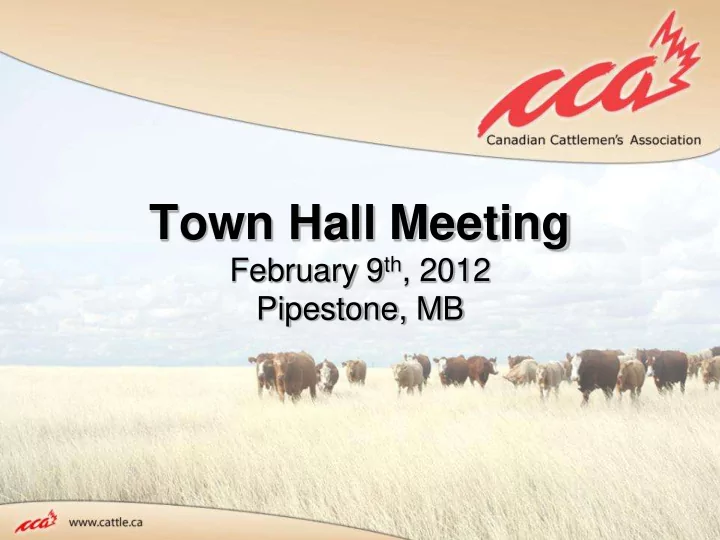 town hall meeting