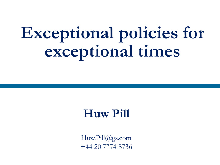 exceptional policies for