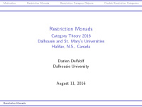 restriction monads