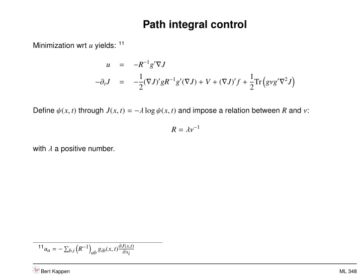 path integral control